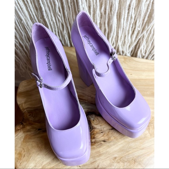 🛑SOLD🛑Jeffrey Campbell Mary J Platform Pump Lilac- Women’s 9M - Picture 6 of 12